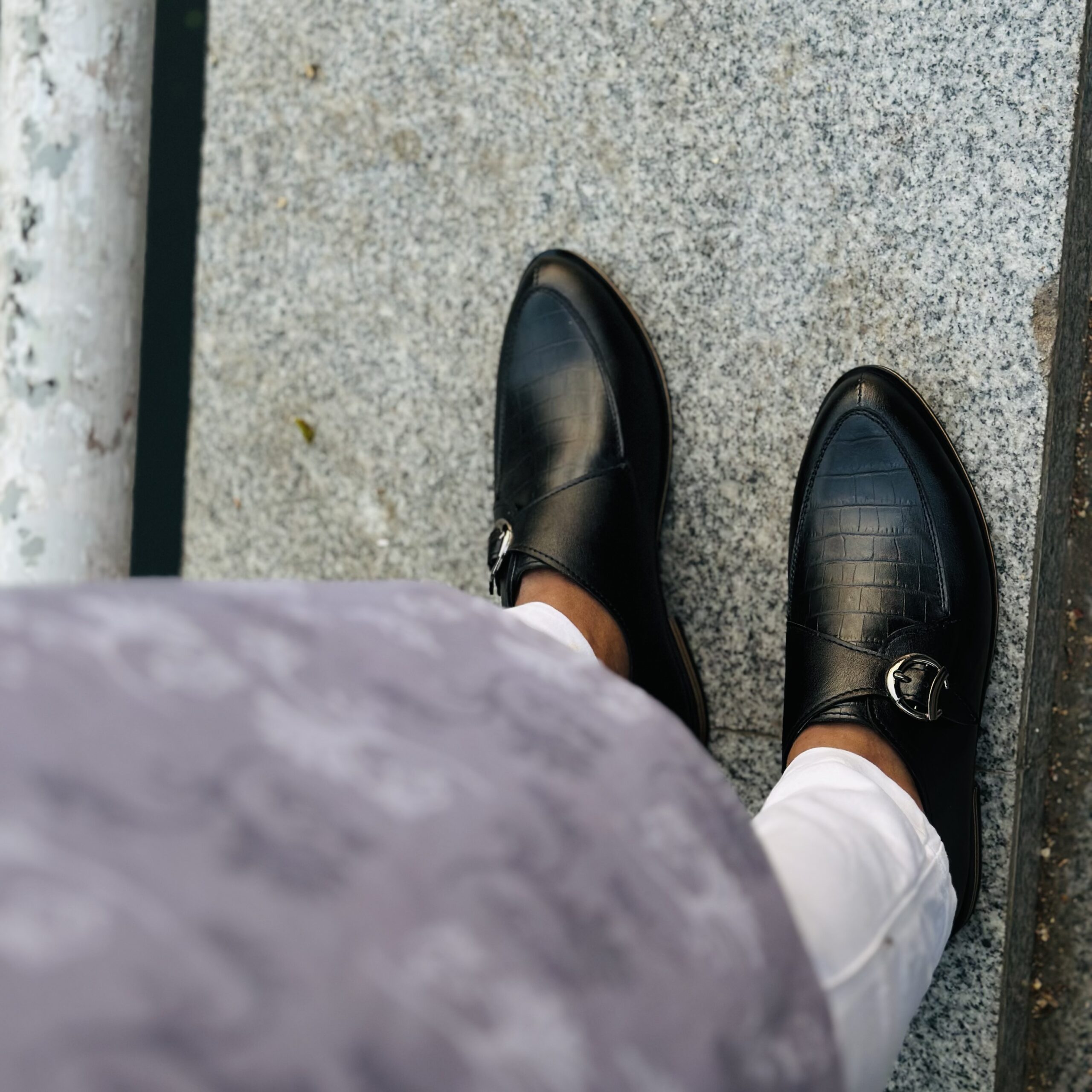 Men’s Single Monk Strap Black Shoes | Men’s Formal Shoes | - Image 3