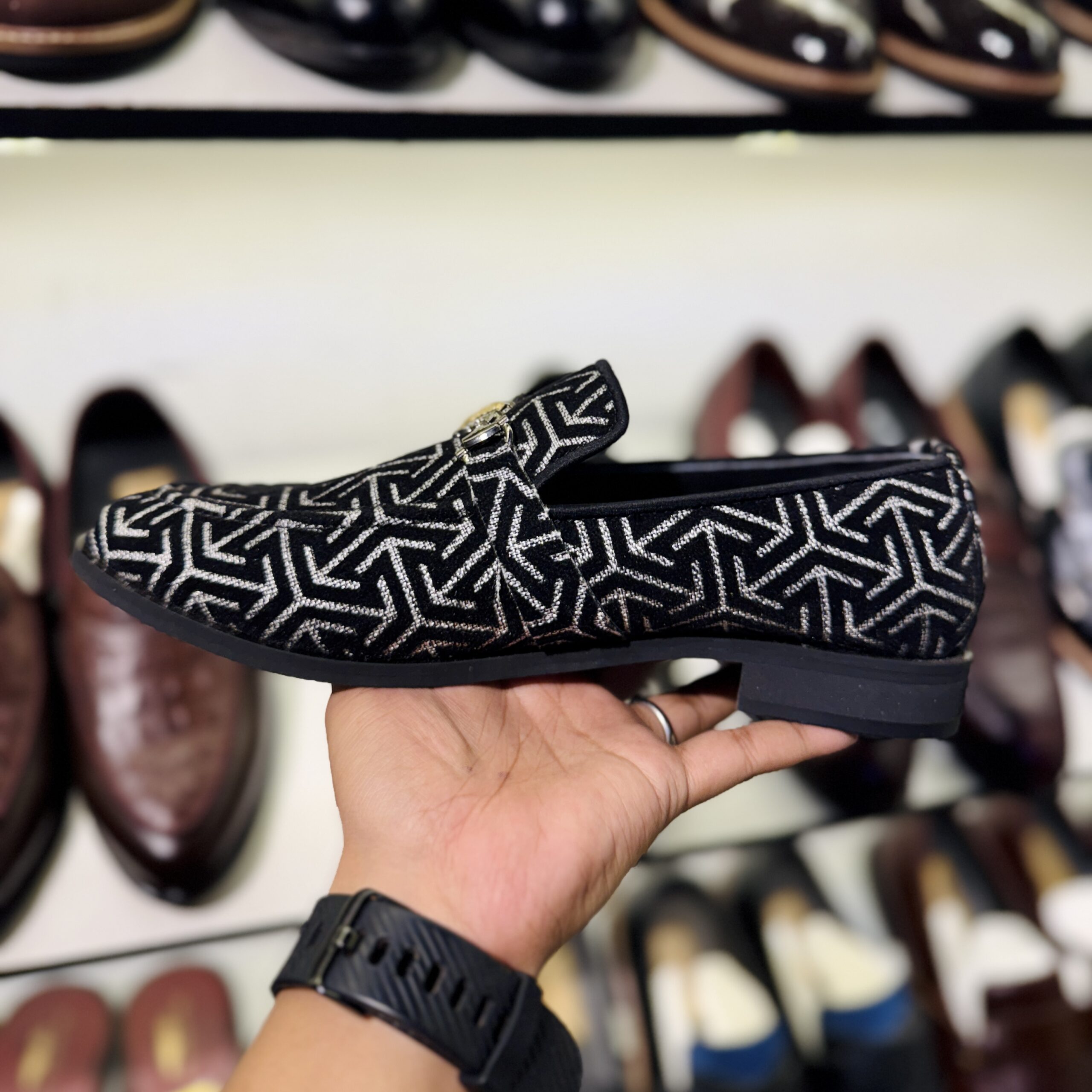Imported Fabric Penny Shoes - Image 4