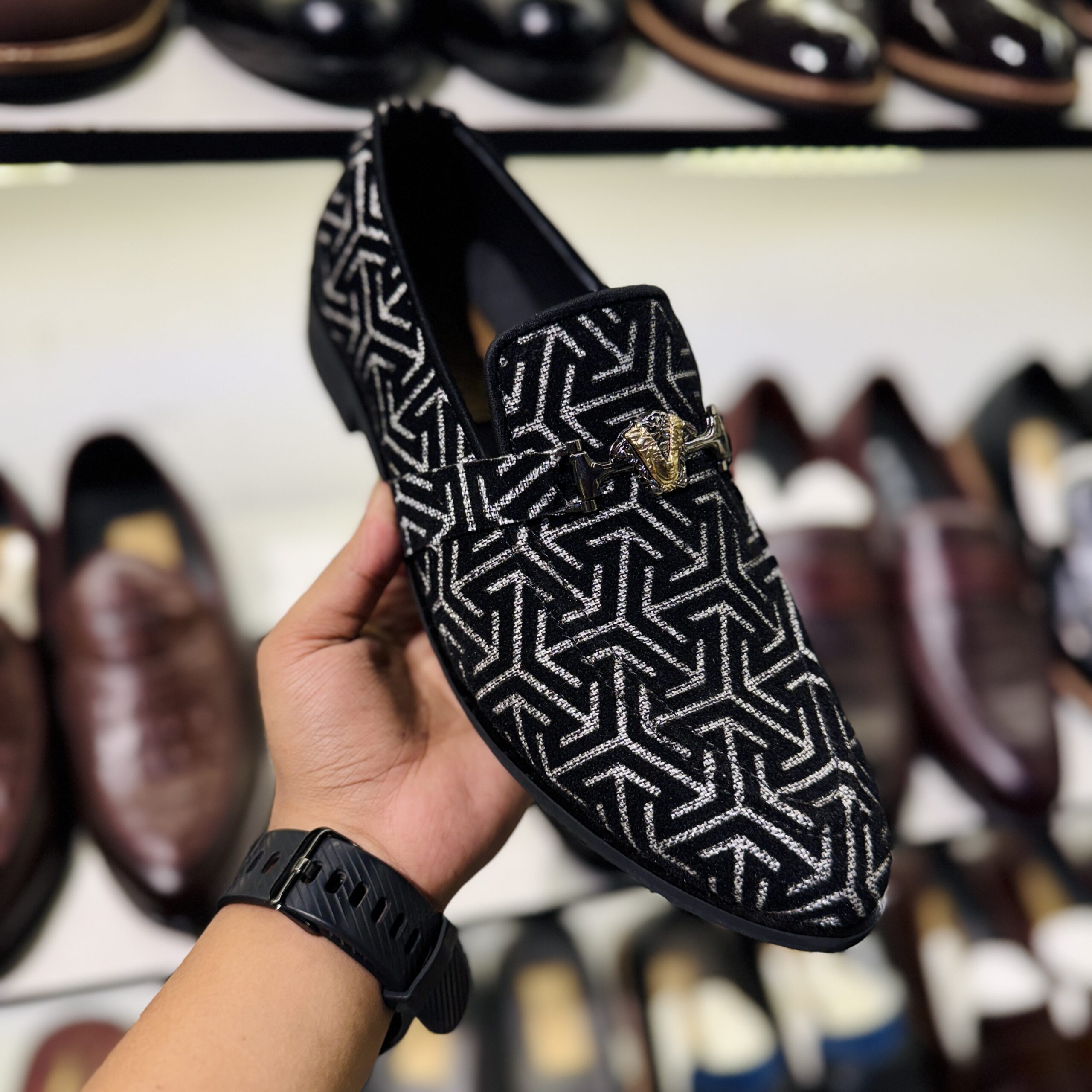 Imported Fabric Penny Shoes - Image 3